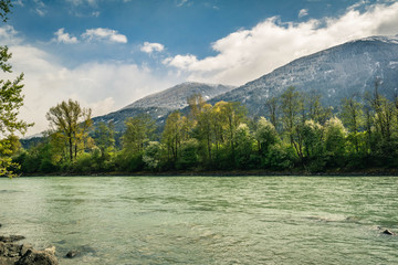Fototapeta na wymiar Lech River, Austria