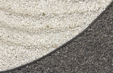 Texture, pattern, background. marble chips for landscaping pebbles samples