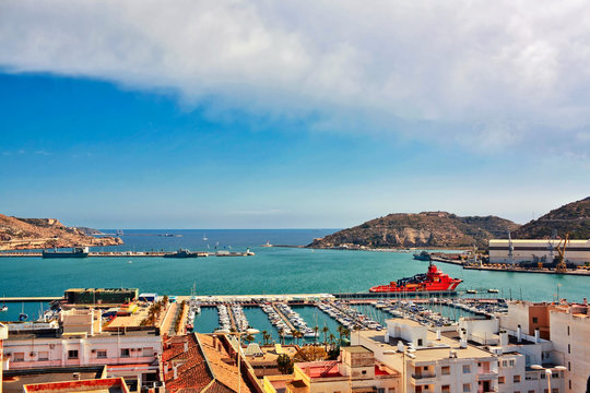 Cartagena port view