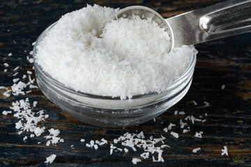 Coconut Powder in a Bowl