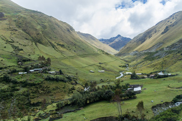 Countryside of Abra Malaga pass, Peru