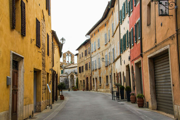 Fototapeta na wymiar San Quirico d'Orcia, Siena