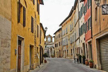 Fototapeta na wymiar San Quirico d'Orcia, Siena