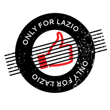 Only For Lazio rubber stamp. Grunge design with dust scratches. Effects can be easily removed for a clean, crisp look. Color is easily changed.