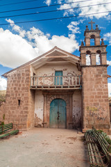Church in Maras village, Sacred Valley, Peru