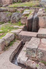 Ancient Inca's ruins in Pisac village, Sacred Valley of Incas, Peru