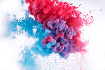 colorful ink in water.