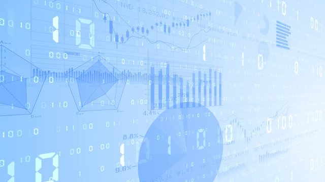 Business data graph digital world space number text.