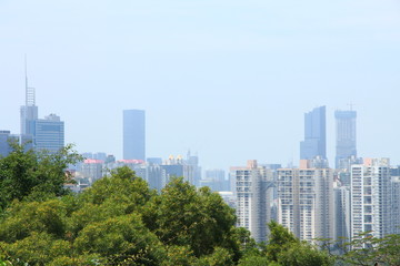 Fototapeta na wymiar Skyline of Shenzhen, China