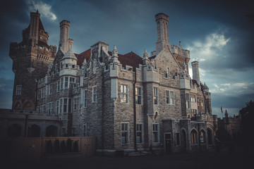 castle of Casa Loma in Toronto in the summer