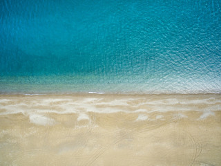 Aerial tropical beach