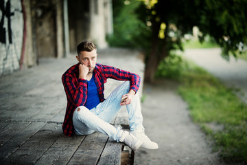 Man who received bad news - heart broken, sad eyes