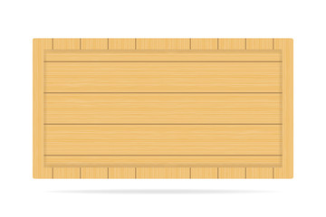 Wooden empty signboard badge wood texture background for logo, web site. Vector illustration