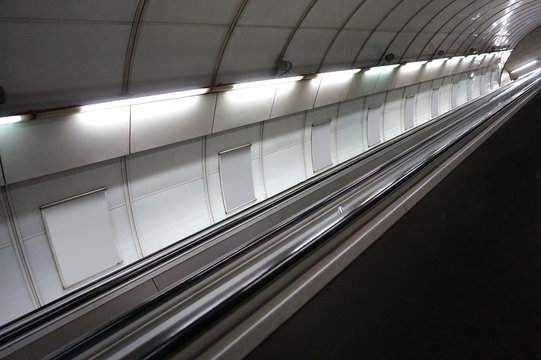 Subway in Prague, tunnel