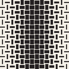 Vector Seamless Geometric Pattern. Halftone stylish color transition. Woven Lines Simple Lattice