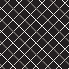 Seamless woven lattice pattern. Modern stylish texture. Repeating abstract background with interlacing lines. Simple monochrome grid