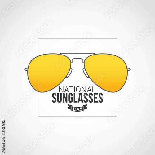 &quot;National Sunglasses Day Vector Design&quot; Stock image and royalty-free vector files on Fotolia.com