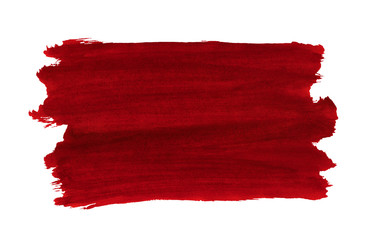 A fragment of the dark red background painted with watercolors