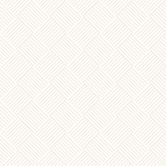 Stylish Lines Lattice. Ethnic Monochrome Texture. Abstract Geometric Background Design. Vector Seamless Subtle Pattern.