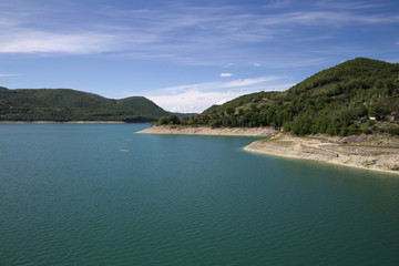 lago del turano, veduta del lago