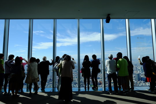 大阪　あべのハルカスの展望台 -Osaka city view