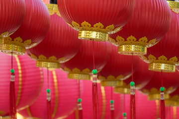 Traditional Chinese lanterns display during Chinese new year festival at Thean Hou Temple in Kuala Lumpur, Malaysia