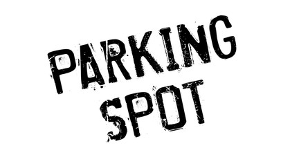 Parking Spot rubber stamp. Grunge design with dust scratches. Effects can be easily removed for a clean, crisp look. Color is easily changed.