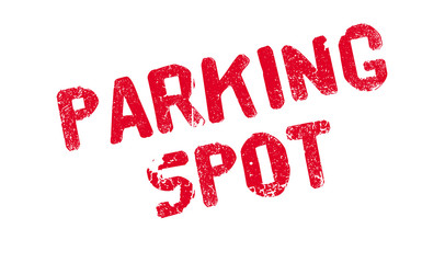 Parking Spot rubber stamp. Grunge design with dust scratches. Effects can be easily removed for a clean, crisp look. Color is easily changed.
