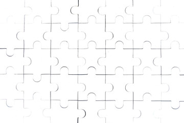 White jigsaw puzzles.