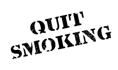 Quit Smoking rubber stamp. Grunge design with dust scratches. Effects can be easily removed for a clean, crisp look. Color is easily changed.