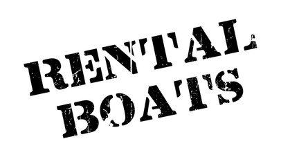 Rental Boats rubber stamp. Grunge design with dust scratches. Effects can be easily removed for a clean, crisp look. Color is easily changed.