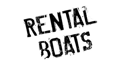 Rental Boats rubber stamp. Grunge design with dust scratches. Effects can be easily removed for a clean, crisp look. Color is easily changed.