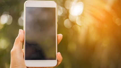 Holding a mobile phone