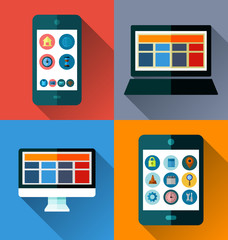 mobile phone flat design