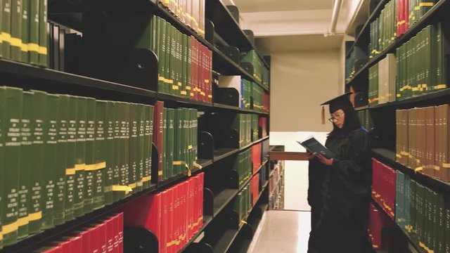 Reading in the library