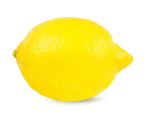 Fresh lemon isolated on white