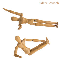 side v-crunch pose