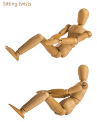 sitting twists pose