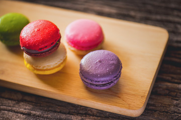 Macaroons close up