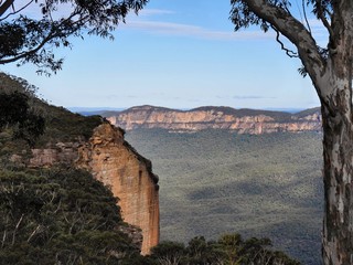 hilltop view of Blue mountain