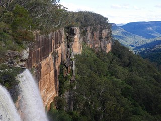 waterfall at Blue Mountain, infinite vast of space, sydney, Australia
