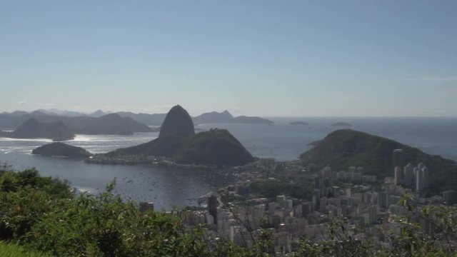 Coastline,  Sugarleaf Mountain,  panshot, Rio de Janeiro