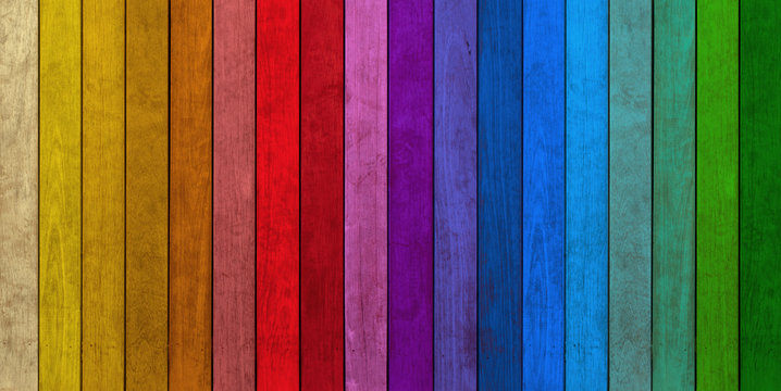  lames de bois couleurs 