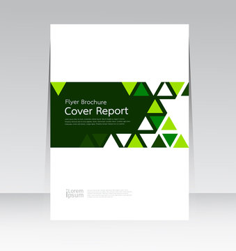 Vector abstract design cover report layout brochure poster template.