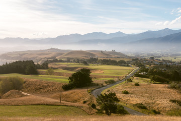 Naklejka premium Early evening in Kaikoura