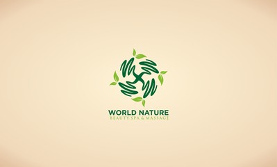 green world nature vector logo