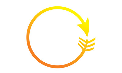 Yellow arrow circle