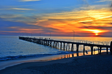 Obraz premium Sunset at the Jetty