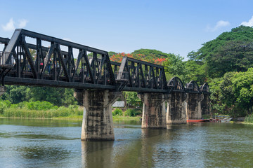 Obraz premium The Bridge of the River Kwai, Kanchanaburi, Thailand