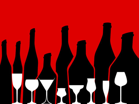 Alcohol vector background